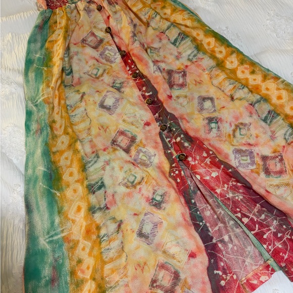 Boho Multicolor Printed Maxi Skirt - Picture 2 of 4